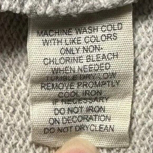 American Eagle Hoodie Women Size M Gray Pullover Preppy Academia AEO Est 77 Y2K - Picture 13 of 14